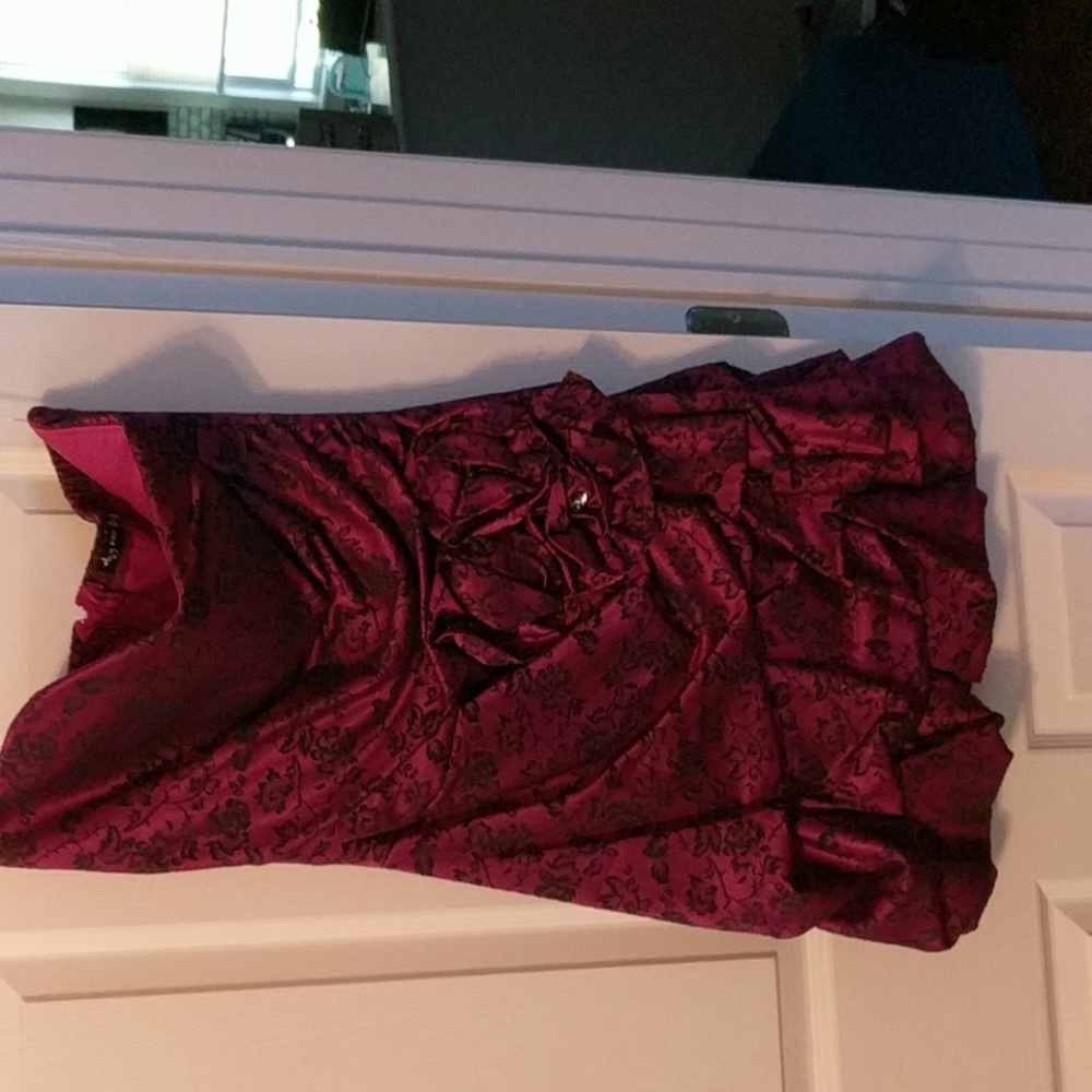 Pink and Black bubble dress